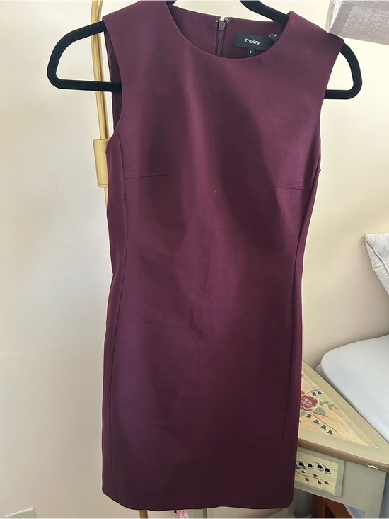 Theory Dresses & Skirts - Theory Sleeveless Mini Dress in Burgundy